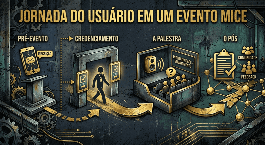Design de Experiência e UX em Eventos Corporativos MICE.